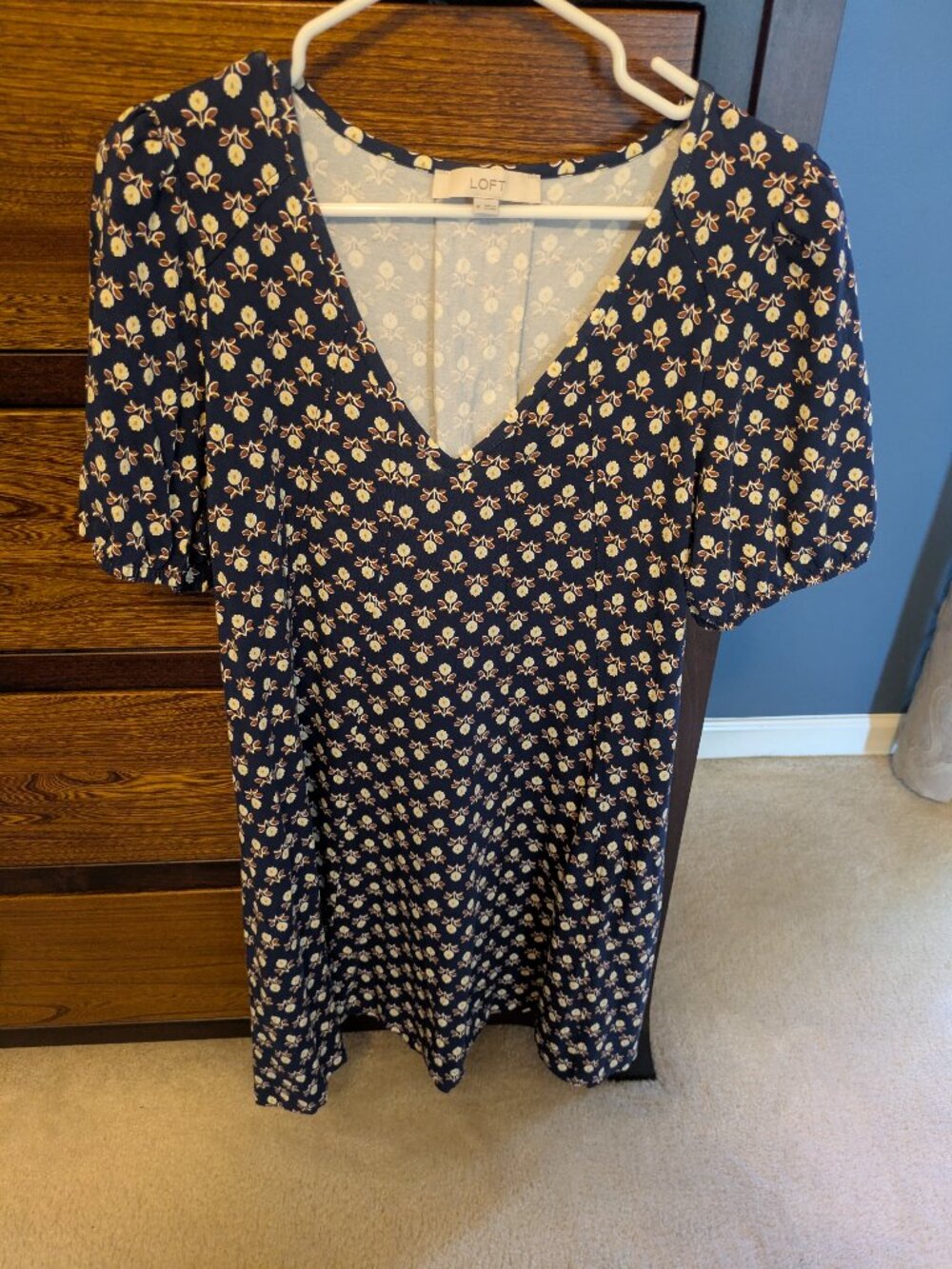 Loft Navy Blue Dress